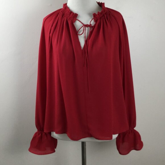 Madewell Red Blouse s - Picture 2 of 10